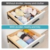 Adjustable Clear Drawer Dividers for Clothing and Utensils – Expandable