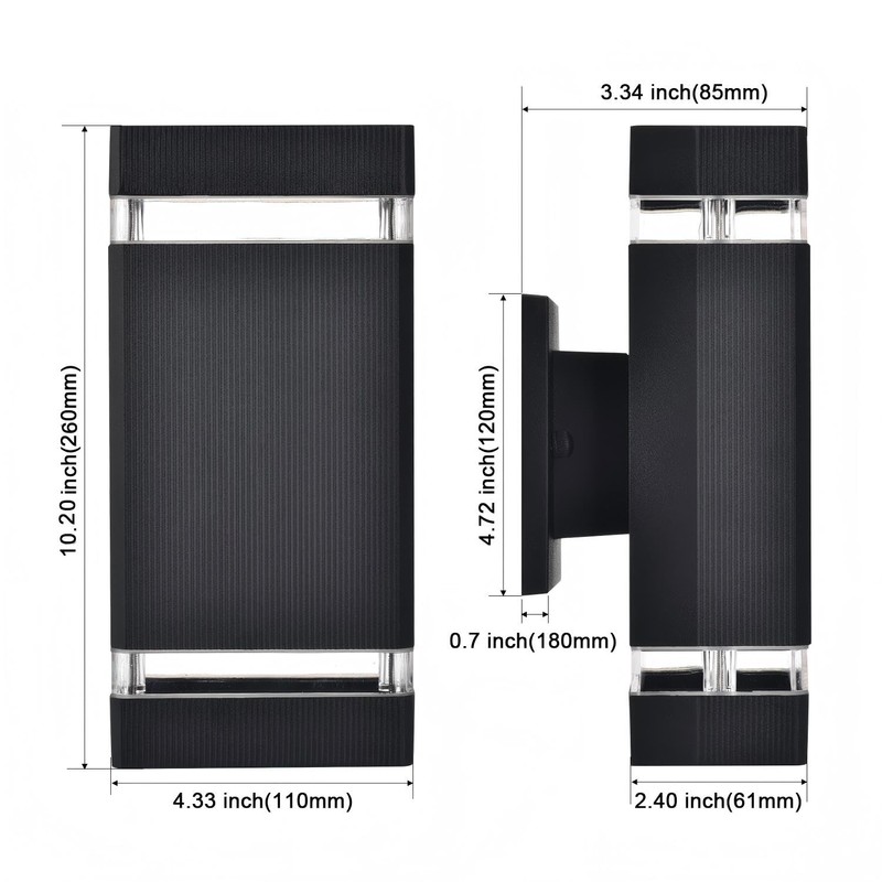 rosykite Motion Sensor Outdoor Wall Lights, Dusk to Dawn Exterior