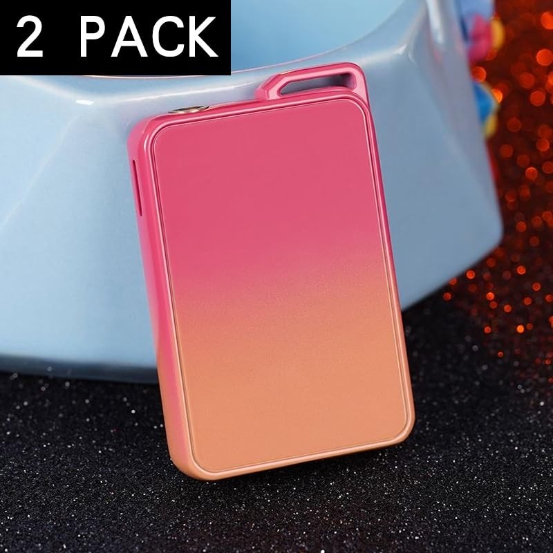 SPIDHYOY 2 Pack Pink Yellow Metal Torch Lighter Cool,Jet Flame