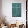 ElephantStock - Coastal Blueprint II Wall Art - Vertical Multi