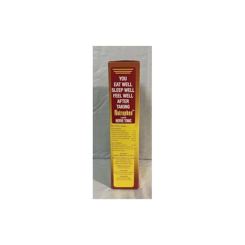 NUTROPHOS Liquid Nerve Tonic with Vitamin B 200ml, 8 Fl