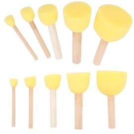Sponge Brush Set, Round Painting Sponge for Kids for DIY Painting for Watercolor Arts and Crafts