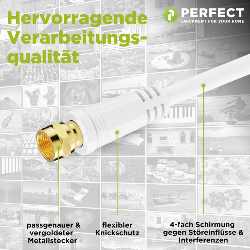 Perfect Satellite Cable, Aerial Cable, Coaxial Cable, F Male to