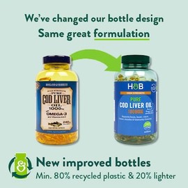 Holland & Barrett Pure Cod Liver Oil 1000mg 240 Capsules