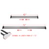 Utopia Alley Adjustable 72-Inch Double Shower Curtain Tension Rods -