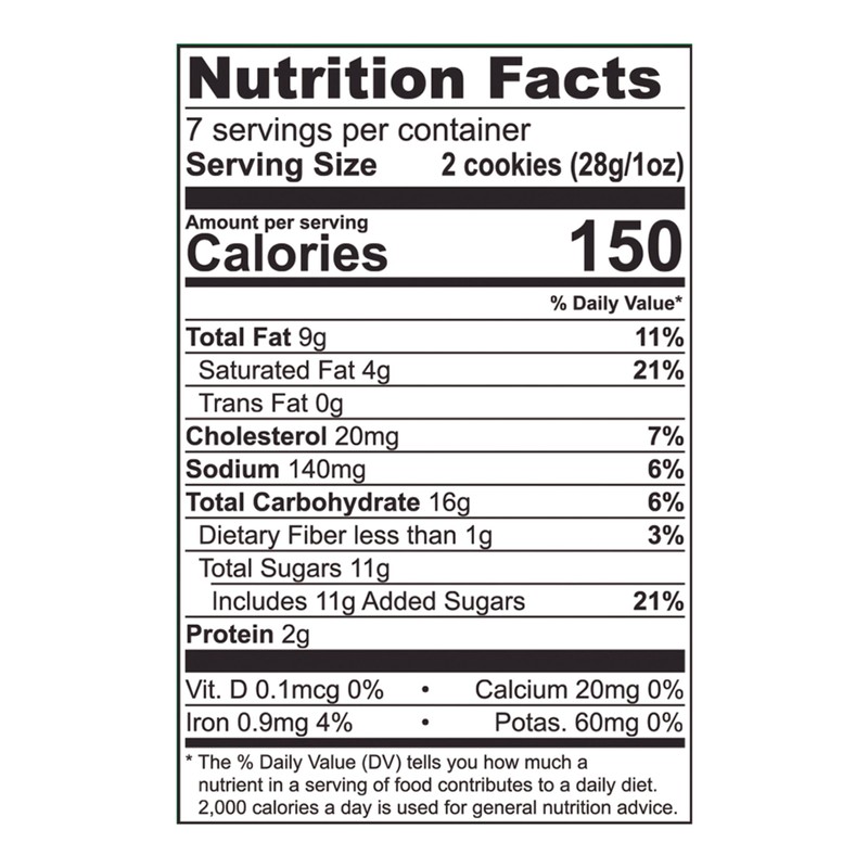 Tate's Bake Shop Walnut Chocolate Chip Cookies, 7 oz