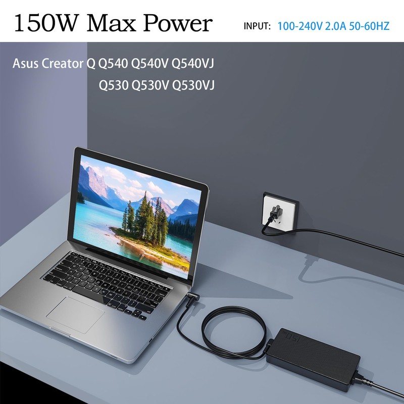 150W 7.5A AC Charger fit for ASUS Creator Q Q540V