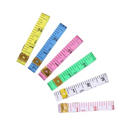 Measuring Tape, Tape Measure for Body 6 Pack Double Scale Measurement Tape for Sewing, Body, Tailor 60 Inch/ 150 cm
