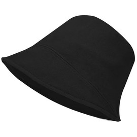 Spargel Women's Bucket Hat, Hat, Large, Deep, UV Protection, Spring, Summer, Autumn, Black, Black, M