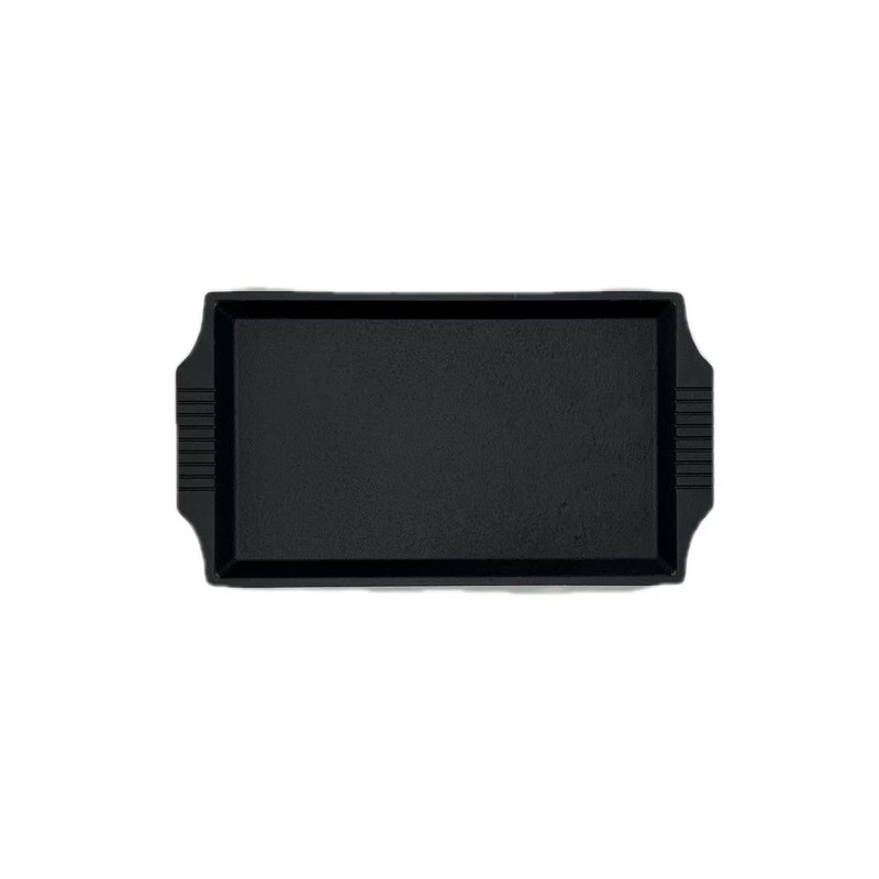 SZTNKSKJ Steak plate sizzle platter bakeware cast iron square pan