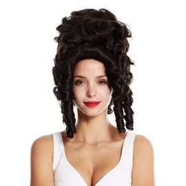 WIG ME UP - VK-38-6 quality women's wig theatre cosplay baroque Pompadour Marie Antionette countess noble woman brown