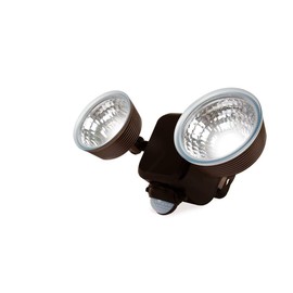 Lumenology Dual Security Motion Sensor Spotlights with Adjustable Heads and Sensitivity - Ultra-Bright 1,000 Lumen LED Flood Light - Waterproof/Outdoor (Dark Bronze)