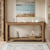 Tribesigns 63 Inch Entryway Console Table, 2-Tier Farmhouse Narrow Sofa