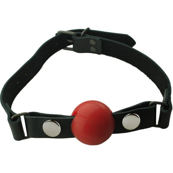 Spartacus Removable Silicone Ball Gag, Red, 1.5 Inch