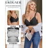 Ekouaer Nursing Bra Wavy Breastfeeding Bras for Women Seamless Maternity