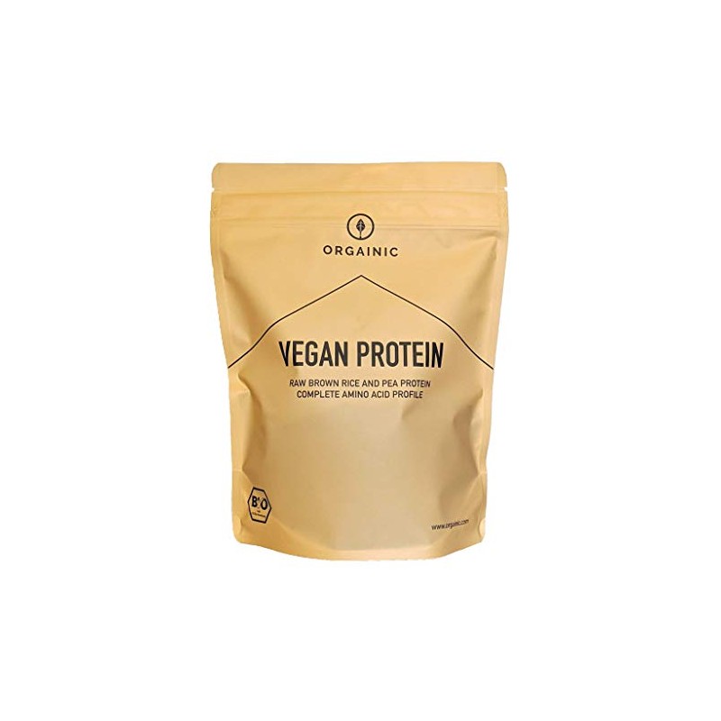 ORGAINIC Organic Vanilla Vegan Protein - Rice and Pea Protein