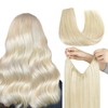 HOTBANANA Wire Hair Extensions, 16 inch 95g Platinum Blonde Fish