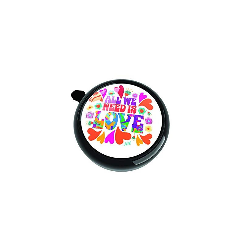 Liix Big Colour Bell Black All We Need is Love