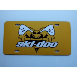 Unbranded Vintage Ski Doo Bee Snowmobile Logo Novelty License Plate (082)