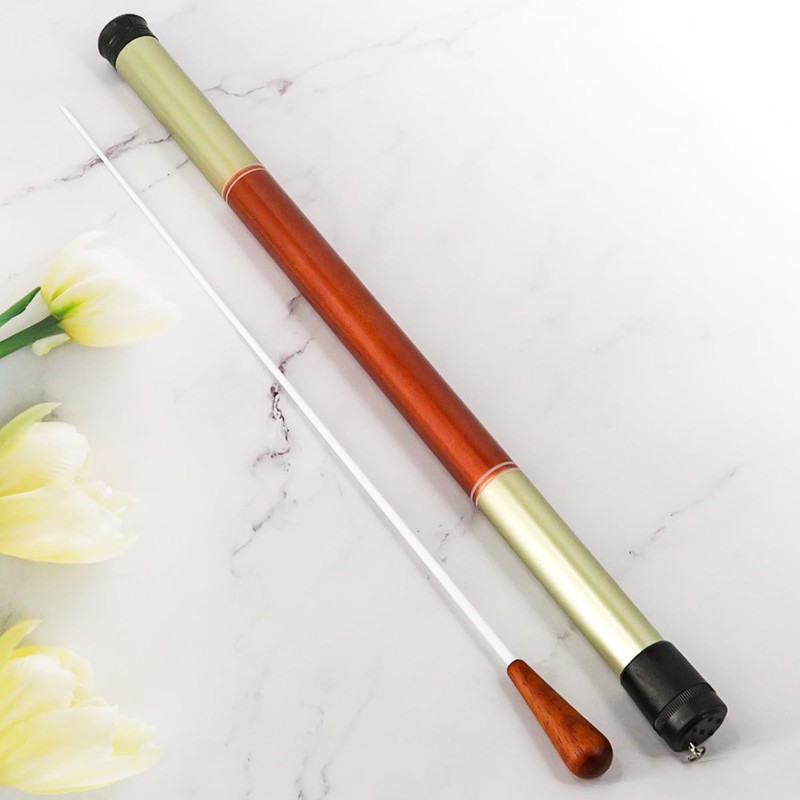 Domofa Music Baton Conducting Baton Orchestra Baton with Case Rosewood