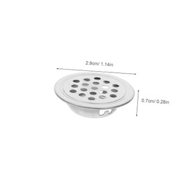 WHAMVOX 20pcs Stainless Steel Round Louvered Vent Covers for Cabinets Shoe Cabinets Closets Decorative Air Vents for Home Office Furniture Durable Stylish Design