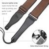 BestSounds Acoustic Guitar Strap, Soft Cotton & Leather Ends Strap