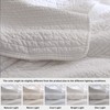 palassio Striped White 100% Cotton Quilt King Size Bedding Sets,