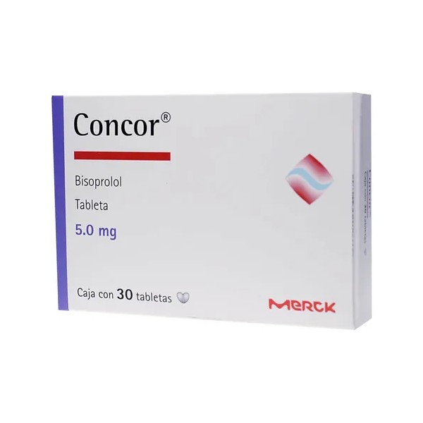 Concor Grageas 5 Mg, 30 Grageas