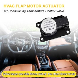 A/C Motor Actuator &Heater Valve Motor Compatible with Nissan Qashqai J11/ Rogue Sport 2014 2015 2016 2017 2018 2019 Intake Heating Flap Motor Actuator Bracket Replaces #277T1-4BU1A 277T14BU1A