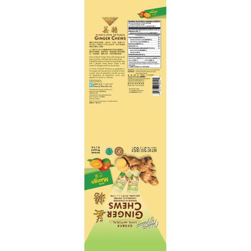 Prince of Peace Ginger Chews with Mango