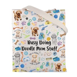 CMNIM Goldendoodle Mom Gift Doodle Mom Tote Bag Doodle Dog Lover Dog Owner Gift Busy Doing Doodle Mom Stuff Dog Groomer Gift