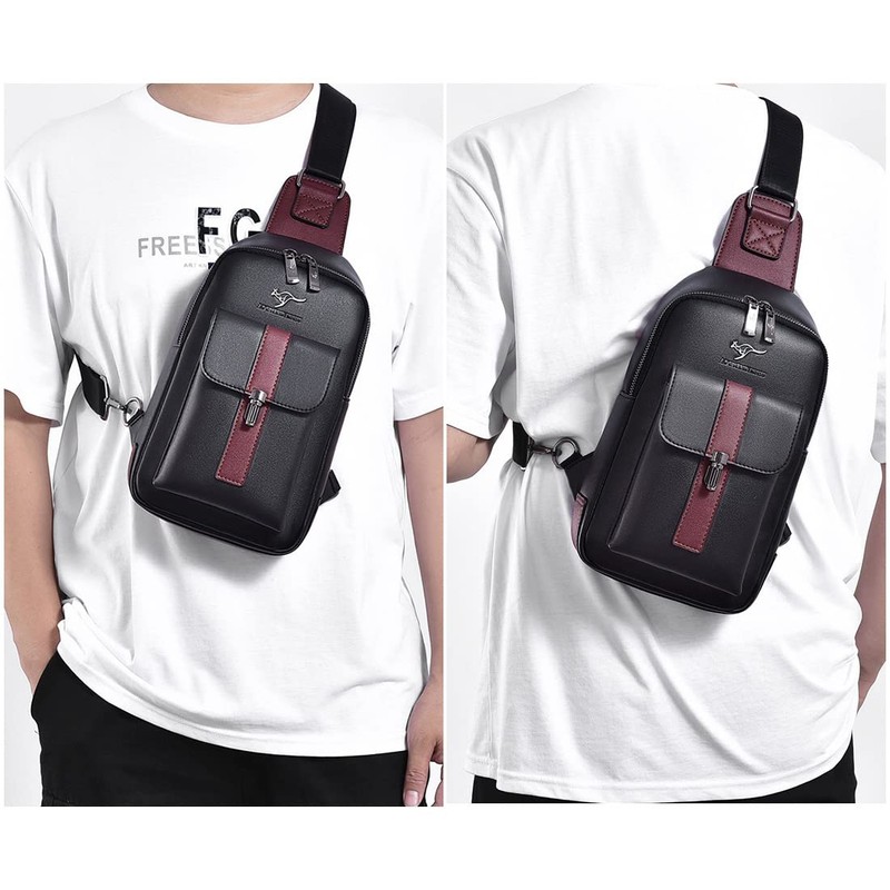 Cenvins One Shoulder Men's Body Bag, Crossbody Bag, Shoulder Bag,