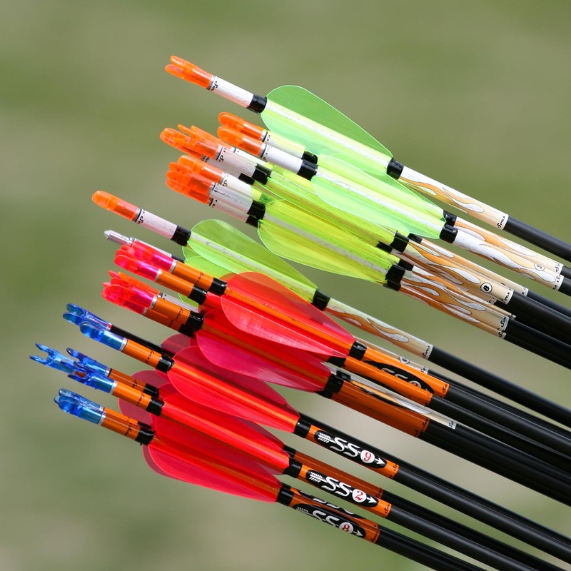 sourcing map Archery Arrow Nocks Plastic Carbon Arrow Inserts .244"/6.2mm