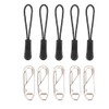 10pcs Zip Puller with Pull Rope， Fix Zip Puller Slider