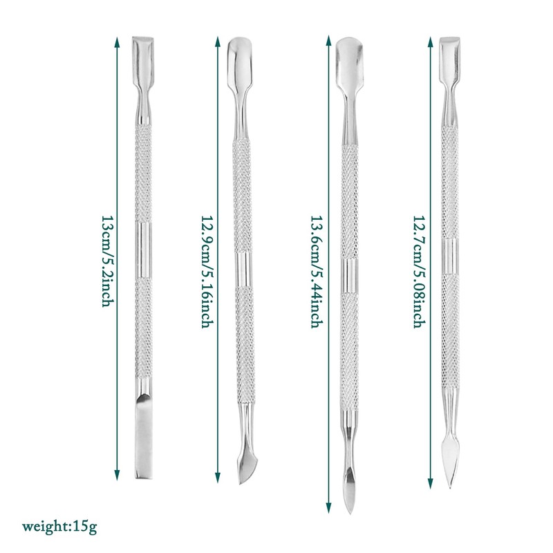 4 Piece Professional Cuticle Pusher Set, Cuticle Pusher Set, Cuticle