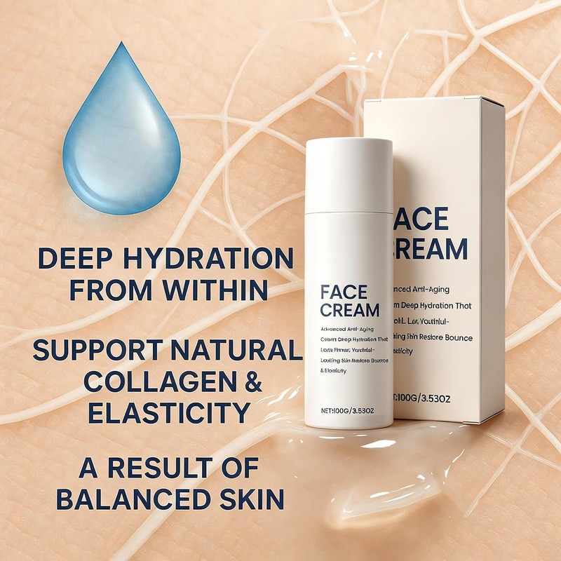 Face Cream, Intensive Hydrating Moisturizer to Visibly Firm (1 Pcs)