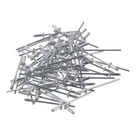 Blind Rivets 60PCS Aluminum Durable 2.4 X 6mm / 0.09 X 0.24inch Blind Rivets,Aluminum Pull Rivets Core Decoration Rivets,Silver