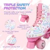 YYW Roller Skates for Girls and Women, Cute White PU