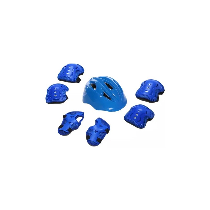 Kit 7 De Rodilleras Patinaje Codo Mano Casco Para Niños