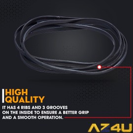 AZ4U Drum Belt 92-1/4 Replacement For Amana NED4655EW1 NED4600YQ1 NED4700YQ0 NED4700YQ1 NED4705EW0 NED4755EW0 NED4755EW1 NED4800VQ0 NED4800VQ1 NED5200TQ0 NED5500TQ0 NED5800TQ0 4GNED4600YQ1 Dryer