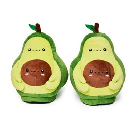 Coddies Avocado Slippers | Unisex Funny Slippers, Novelty Comfortable Pantuflas, Gag Gift | Men, Women & Kids (4-7.5 Men | 6-9.5 Women)