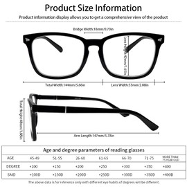 5 Pack Blue Light Blocking Reading Glasses Fashion Square Computer Readers for Women Men, Anti UV Ray Nerd Eyeglasses (5C A, 1.75)