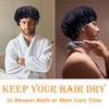 Shower Cap for Men, Waterproof Bath Shower Caps Double Layer