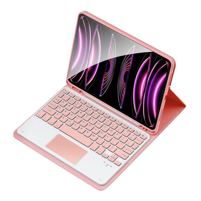 Wireless BT Keyboard USB Keypad with PU Leather Protecting Case