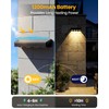 JOFIOS Fence Lights Solar Powered 12 Pack, Warm White, Cool