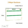 Weekly Planner Notebook, To Do List Notepad with 52 Undated
