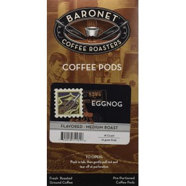 Baronet Coffee Egg Nog Coffee Pods, 54 Count