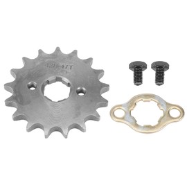 F FIERCE CYCLE Fitting Screw Metal Titanium Tone Motorcycle Sprocket Front Engine Sprocket 428 Chain 17T 20mm