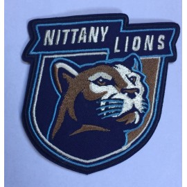 Penn State University  Nittany Lions Vintage Embroidered Iron On Patch  3"x 3"
