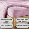 Olivia Rocco Teddy Fleece Extra Deep Fitted Sheet Cosy Warm